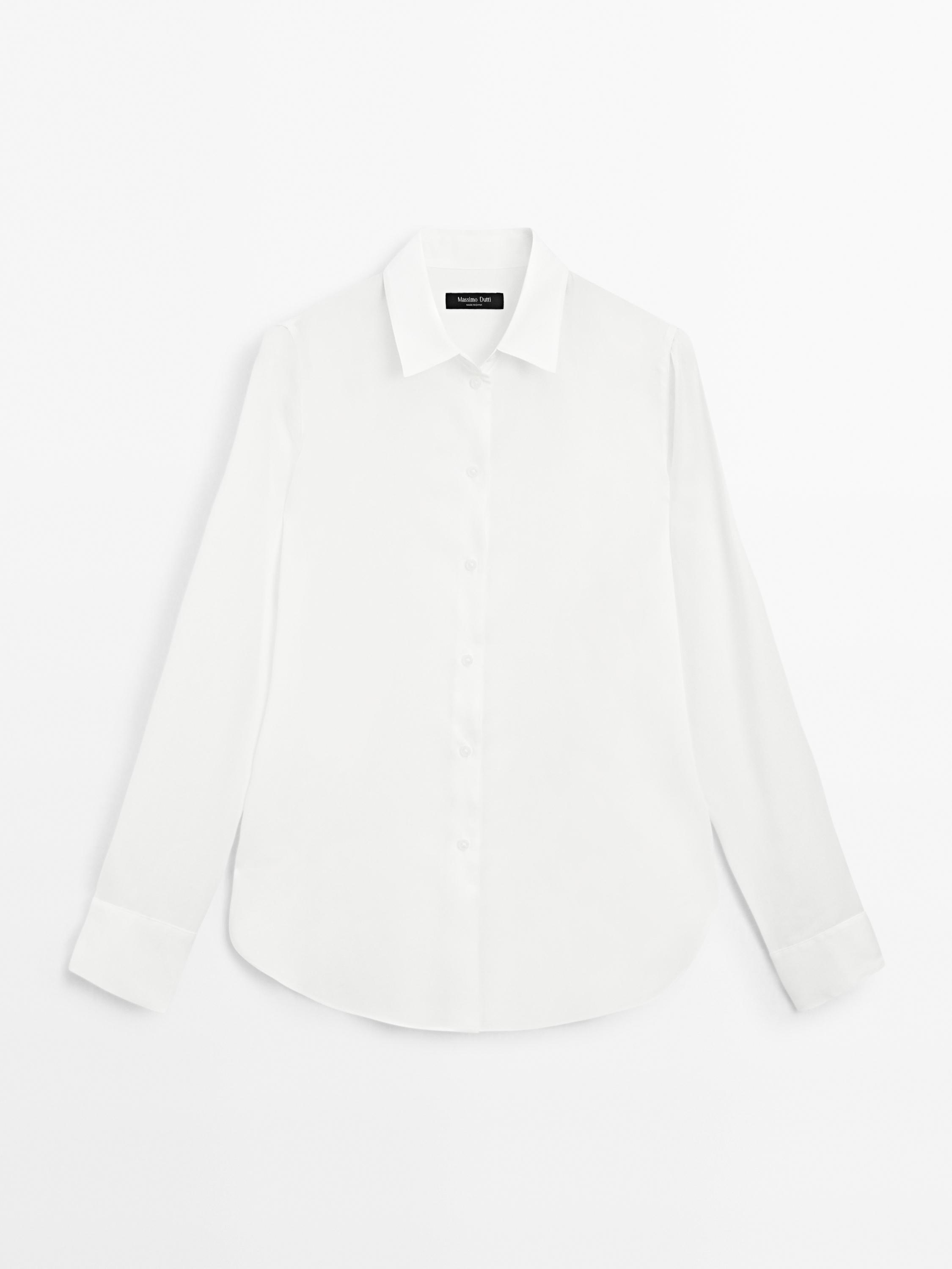 Flowing shirt with collar